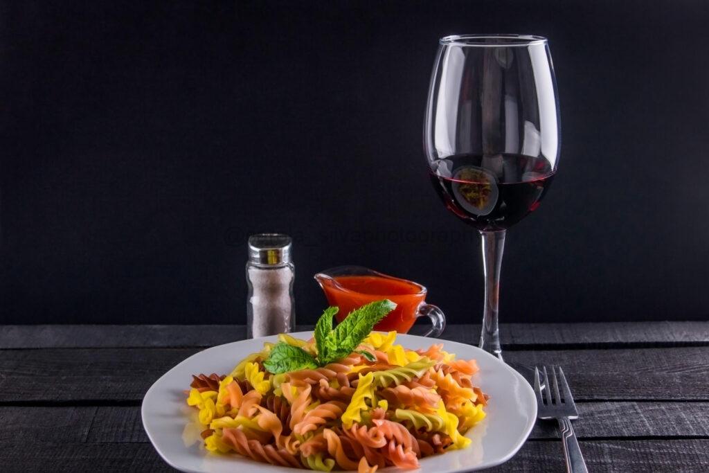 wine and food pairing cover image featuring various wines and dishes